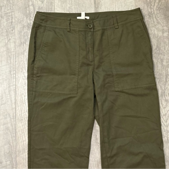 Eileen Fisher Olive Green Pants - Picture 2 of 10